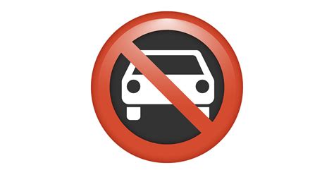 NO CARS EMOJI - STC