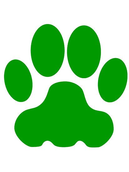 Green Paw Print - ClipArt Best