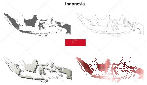 Indonesia blank detailed outline map set Stock Vector by ©davidzydd ...