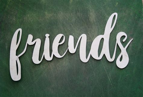 Friends script friends metal sign metal word art steel word | Etsy