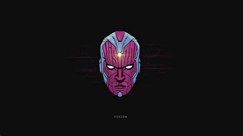 Vision Marvel HD Minimal Art Wallpaper, HD Minimalist 4K Wallpapers, Images and Background ...