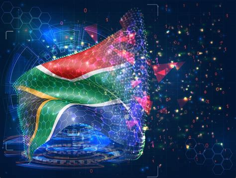 Premium Vector | South africa vector flag virtual abstract 3d object ...