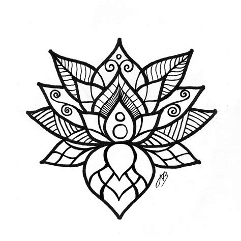 Lotus drawing – Nienke | Flower tattoo drawings, Mandala drawing, Mandala flower tattoos