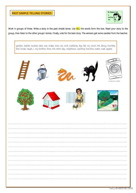 Create a story (Past Simple): English ESL worksheets pdf & doc