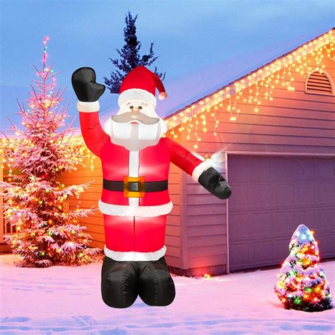 Coolmade 8 FT Christmas Inflatables Santa Claus Outdoor Christmas ...