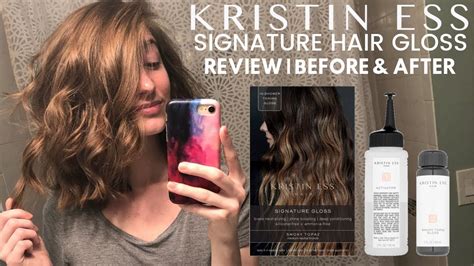 KRISTIN ESS HAIR SIGNATURE GLOSS REVIEW | SMOKY TOPAZ - YouTube