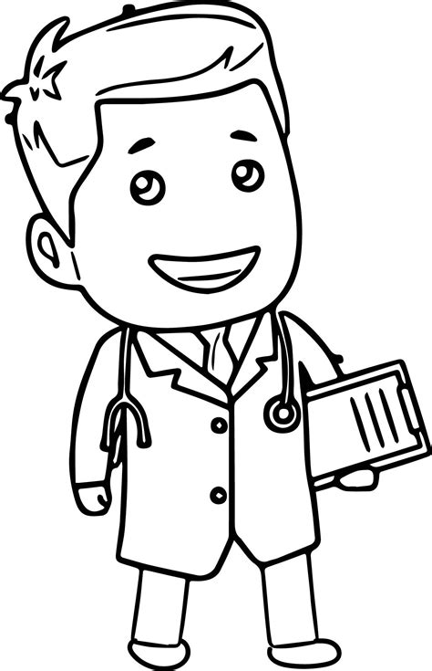 Doctor Tools Clipart Doctor_Cartoon_coloring_page | Wecoloringpage