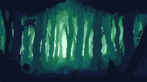 Moss Forest : r/PixelArt