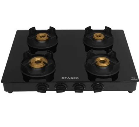 Faber Gas Stove, Glass, No of Burners: 4 Burner at Rs 10261/piece in ...