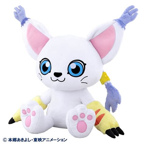 Life-size Plush Doll Gatomon 50cm Tailmon NEW Bandai Digimon Adventure ...