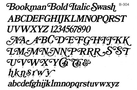 Bookman Bold Italic Swash | Bookman Bold Italic Swash as sho… | Flickr