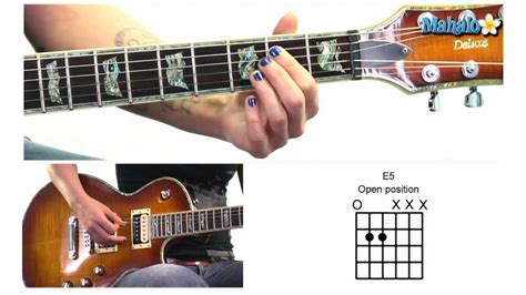 How to Play E Power Chord in Open Position on Guitar - YouTube