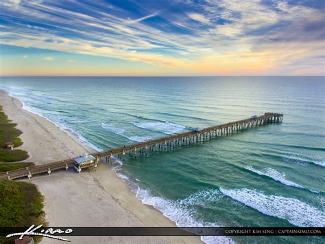 Juno Beach Pier Aerial HDR Photography | HDR Photography by Captain Kimo