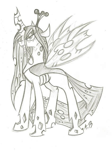 MLP Villains - Chrysalis by RossmaniteAnzu | Pony drawing, Mlp, Queen ...