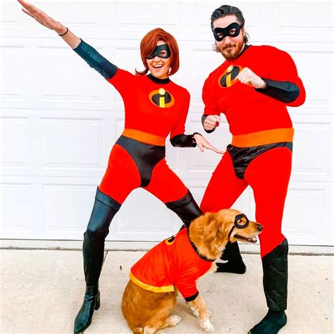 Top Couple and Dog Halloween Costumes