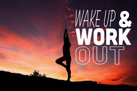 Download Aesthetic Fitness Quote "wake Up And Work Out" Wallpaper | Wallpapers.com