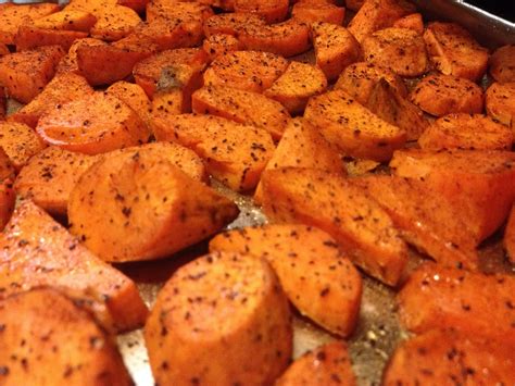 Oven roast yams. Great recipe I found online that calls for salt, pepper, cinnamon and a honey ...