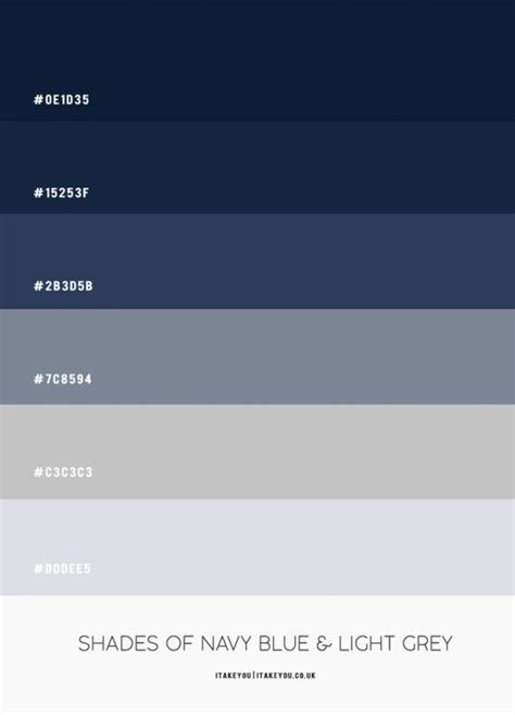 Navy Blue and Grey Bedroom Colour Scheme, Best paint Colors, Itakeyou