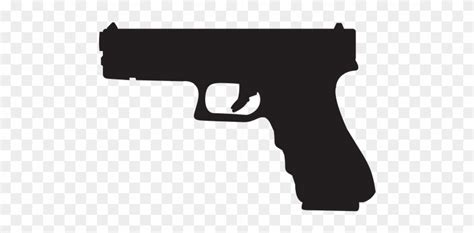 Download File Glock 19 Silhouette Svg Wikimedia Commons Clip - 9mm Glock - Png Download ...