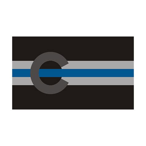 Colorado State Flag Thin Blue Line CO Police Officer Sheriff Sticker Decal - Rotten Remains