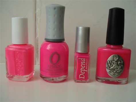 Little Miss Nailpolish: Comparison neon pink nail polishes - any dupes?