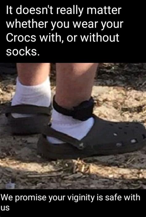 Crocs With Socks Meme