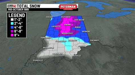 Revisiting record-breaking October 1989 snow in Indiana - Indianapolis ...