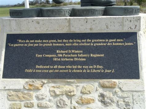 Utah Beach Statue of Lt. Dick Winters, of band of Brothers Fame