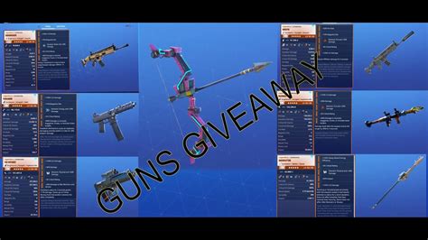 Fortnite Save The World Guns Giveaway | Edit Wars | - YouTube