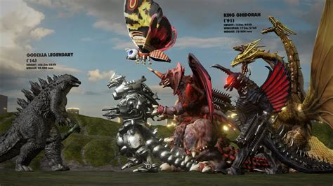 Godzilla Size Comparison All Monsters