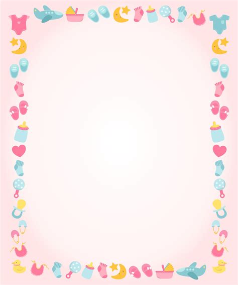 Baby Shower Borders And Frames Clipart Boy Frame Clipart Borders And | My XXX Hot Girl