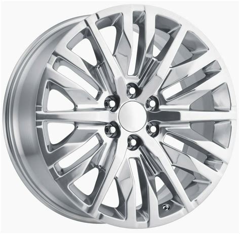 22 x9" inch Chevy Silverado OE Replica Wheels Polished 2019 Sierra ...