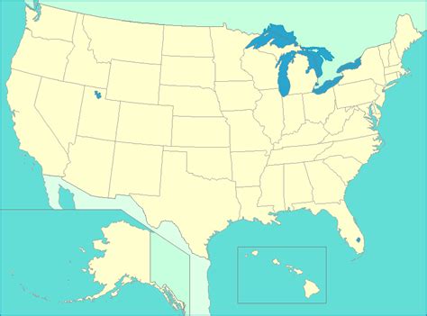 United States Map - Map of US states, Capitals, Major Cities, and ...