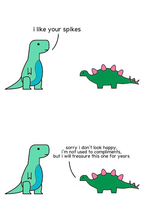 Funny-Relatable-Dinosaur-Comics | Happy memes, T rex humor, Cute comics