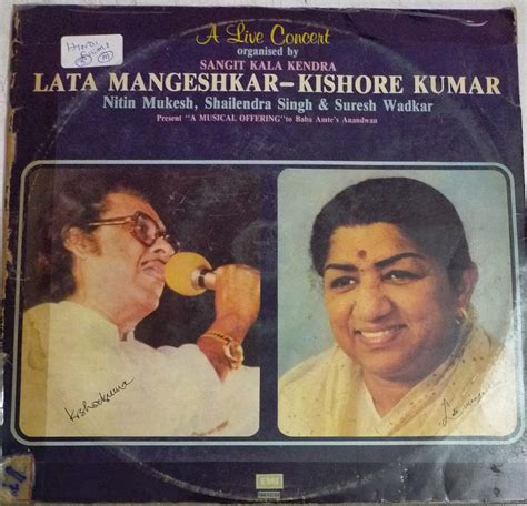 A Live Concert of Lata Mangeshkar and Kishore Kumar Hindi Film songs LP Vinyl Record - Hindi ...