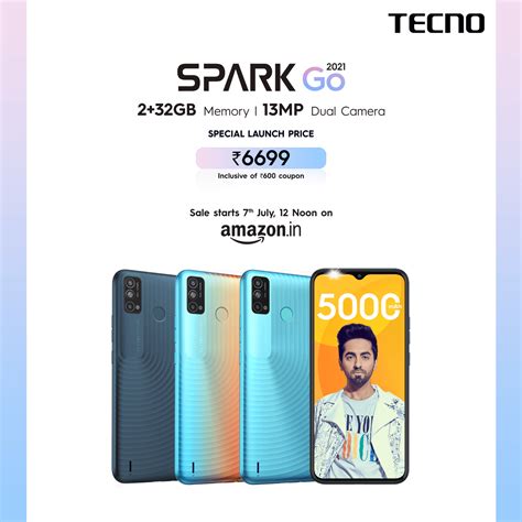 Techno Spark Go 2021 | टेक्‍नोकडून नवीन ब्‍लॉकबस्‍टर स्‍पार्क गो २०२१ सादर; स्‍पेशल लाँच किंमत ...