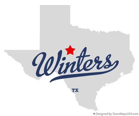 Map of Winters, TX, Texas