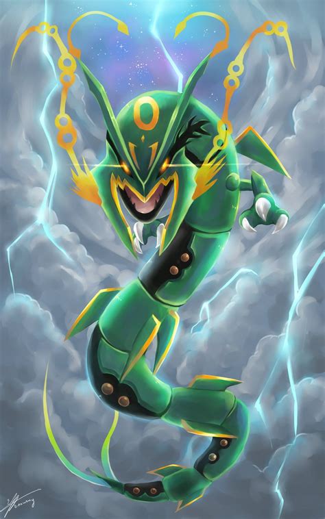 Ruler of the sky, Mega Rayquaza by R-nowong.deviantart.com on ...