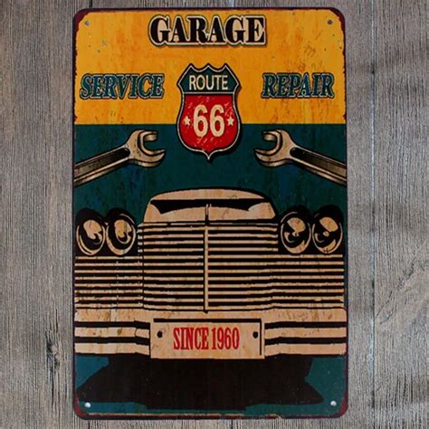 30X20CM Garage Retro Vintage Home Decor Tin Sign for Wall Decor Metal Sign Vintage Art Poster ...