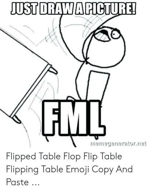 8 Photos Flipping Table Emoji Copy And Paste And View - Alqu Blog