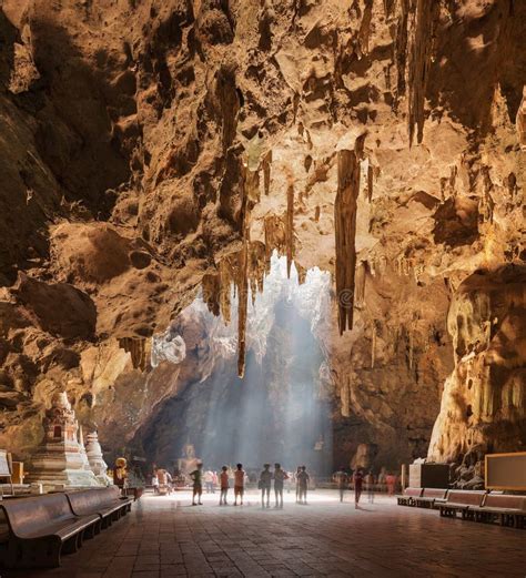 Tham Khao Luang Cave Temple.the Temple Inside of the Cave in Thailand ...