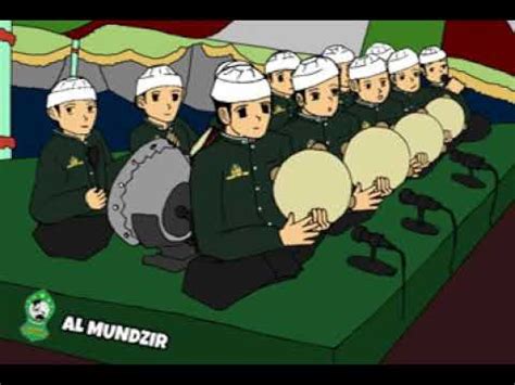 Ilahi Nas'aluk - Hadroh Al-Mundzir 2D Animation - YouTube