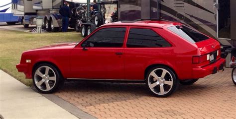 1986 Chevette - Custom by Cloud! Chevrolet Vega, Chevy, Red Paint, Paint Job, Steel Wheels, Hot ...