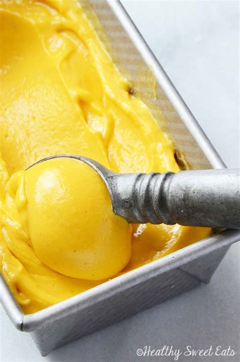 Easy Mango Frozen Yogurt Recipe - Healthy Sweet Eats