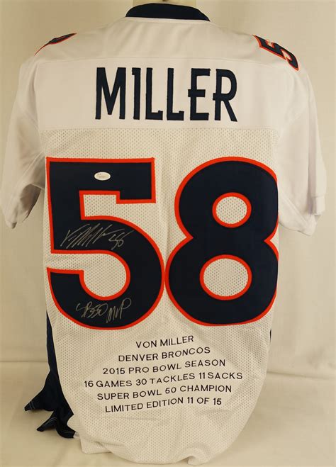 Lot Detail - Von Miller 2016 Denver Broncos Super Bowl 50 MVP ...