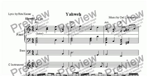 Yahweh - Download Sheet Music PDF file