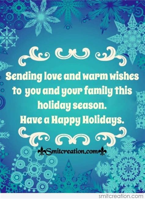 Happy Holidays Wishes Card - SmitCreation.com