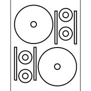 Template for Avery 98108 CD Stomper CD Labels 8-1/2" x 11" | Avery.com