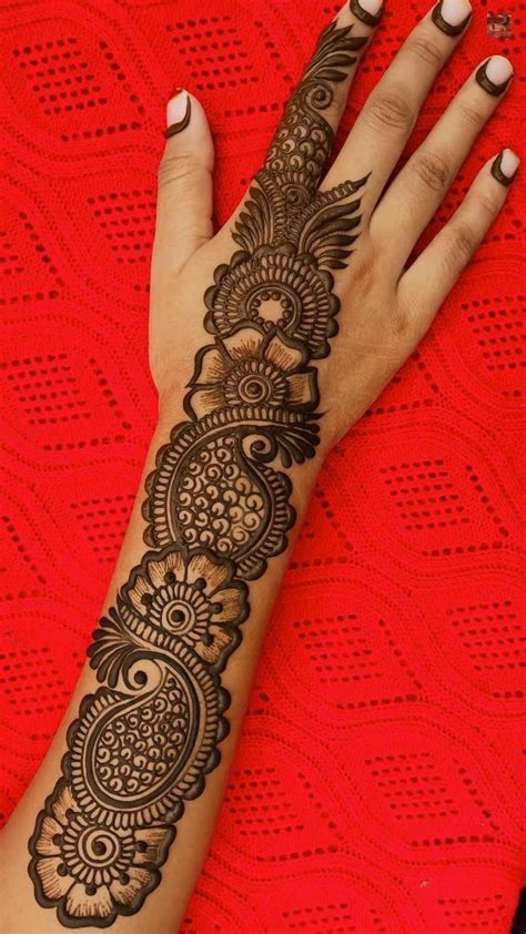 Arabic Back Hand Bridal Mehndi Designs || Unique Modern Full Hand Mehndi Desig… | Very simple ...