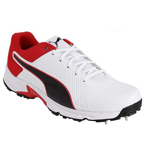 Buy Puma Spike 19.2 Cricket Shoes (White/Black/Red) Online India